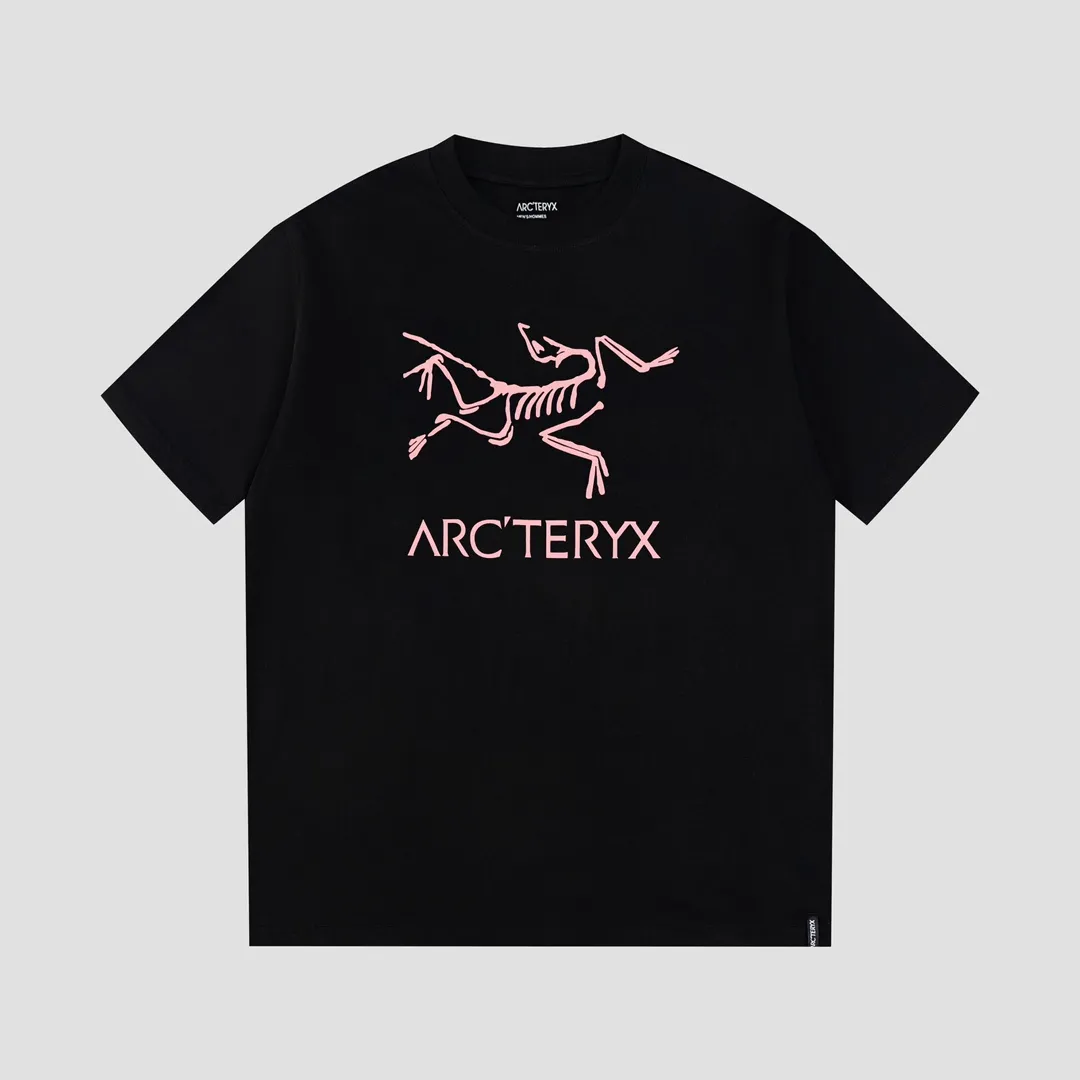 Quality Ayc Teryx （ 1） 2024FW T LOGO Premium 32s Same Style ：Black White Red Pink Size：XS S M L